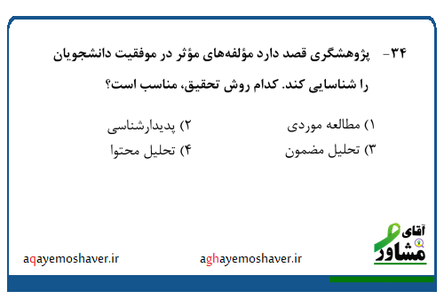 پاسخ تشریحی سوال دکتری روانشناسی 1404 از مبحث روش تحقیق